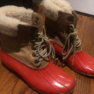 J Crew x Sperry Duck Boots
